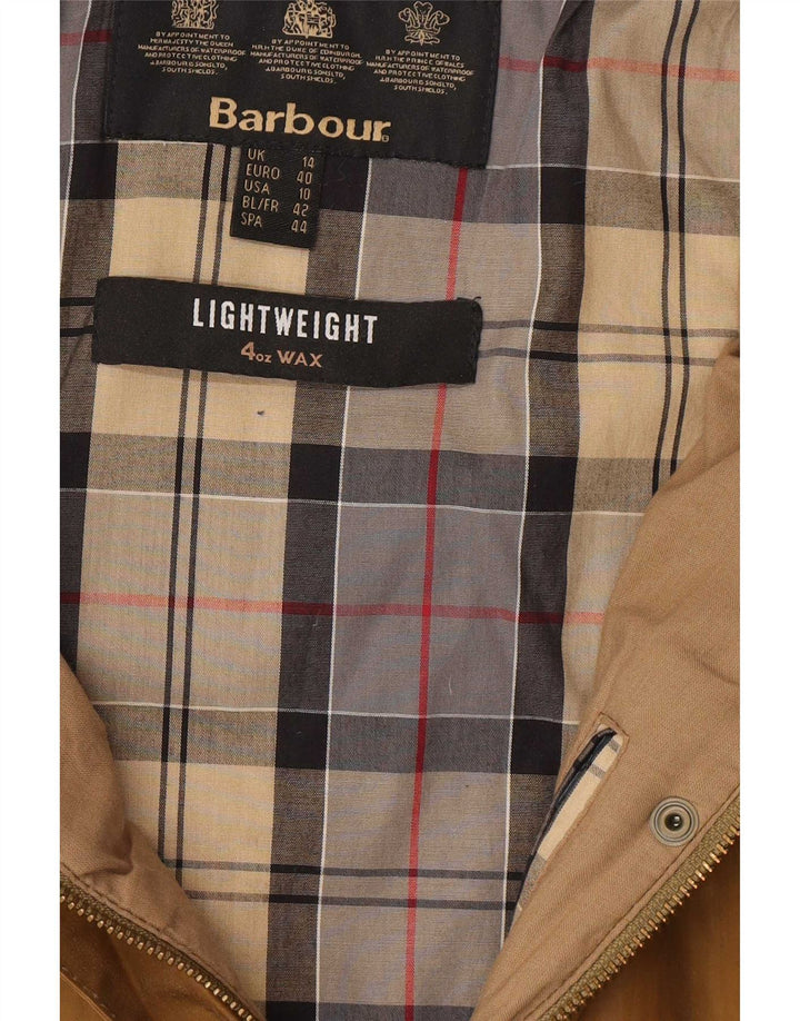 Γυναικείο Μπουφάν Barbour με κουκούλα κερωμένο βαμβακερό UK 14 μεγάλο καφέ