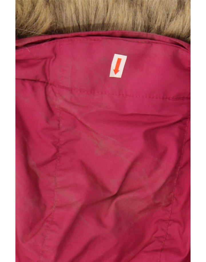 Jack Wolfskin Γυναικείο μπουφάν με κουκούλα UK 8/10 Μικρό Ροζ Πολυεστέρας