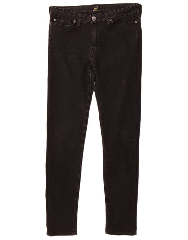 Lee Womens Scarlett Skinny Jeans W32 L29 Μαύρο βαμβακερό