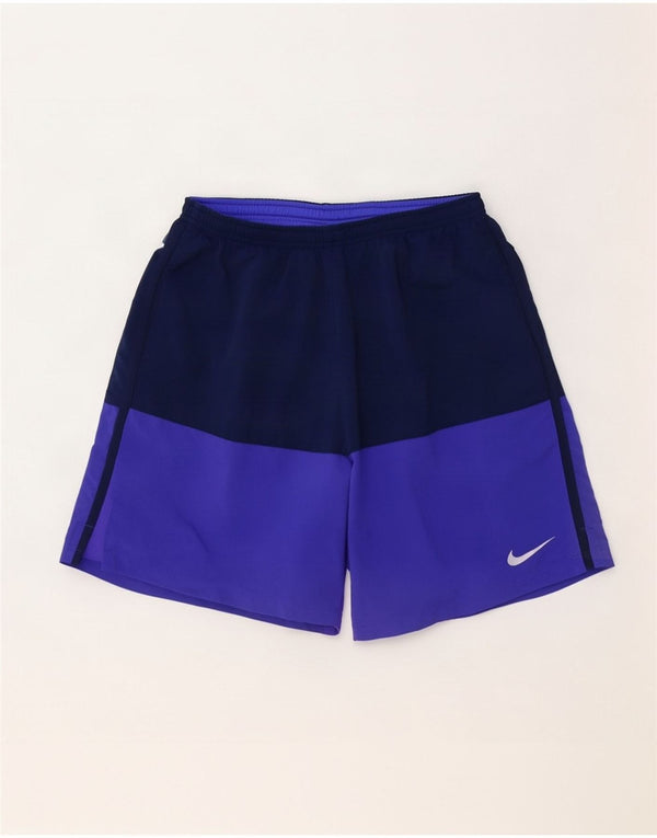 Ανδρικό αθλητικό σορτς Nike Dri Fit με μεγάλο μωβ χρώμα από πολυεστέρα