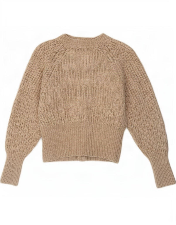 Zara Γυναικεία Ζακέτα UK 12 Medium Beige Polyester