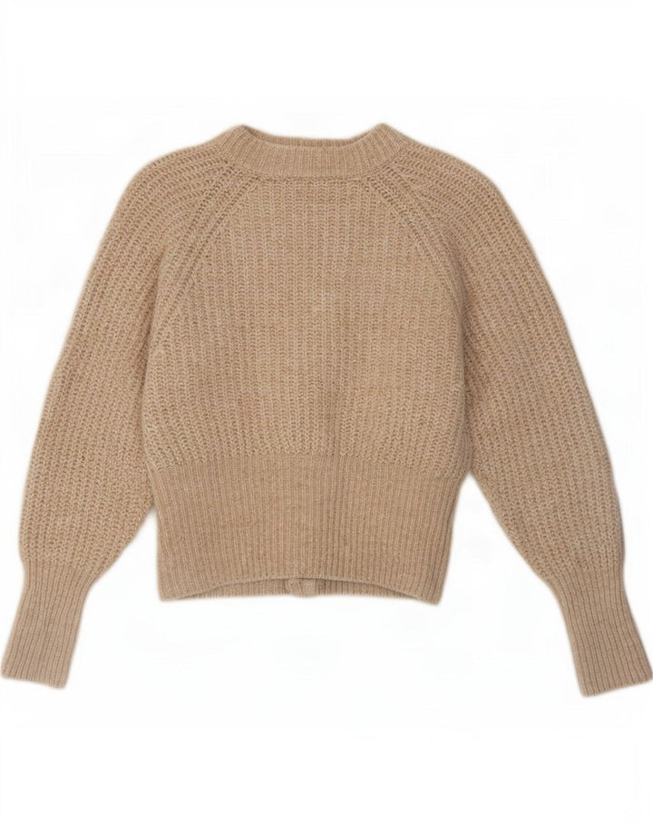 Zara Γυναικεία Ζακέτα UK 12 Medium Beige Polyester