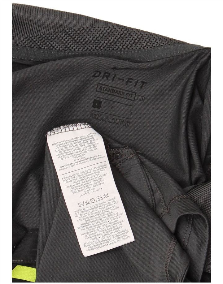 Ανδρικό μπλουζάκι Nike Dri Fit Standard Fit Polo με μεγάλο γκρι χρώμα πολυεστέρα