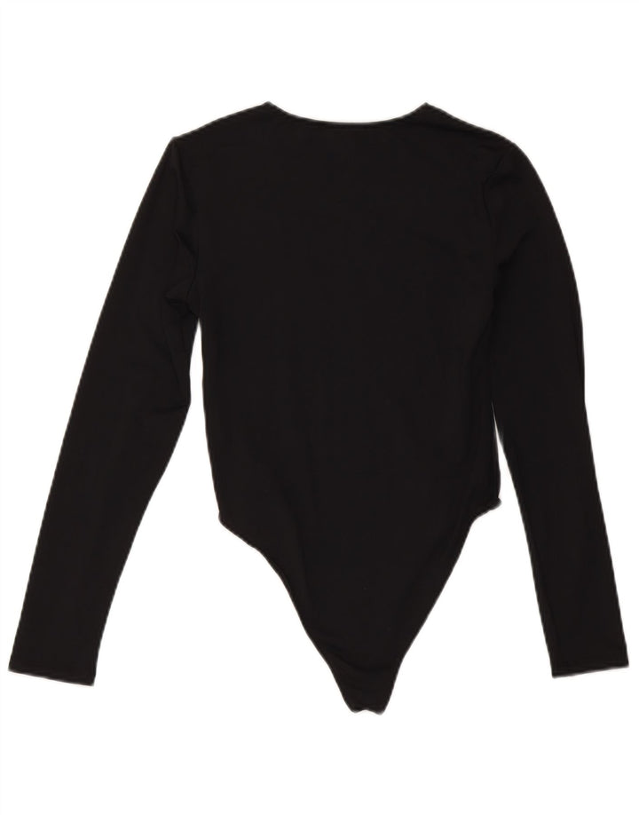 Zara γυναικείο μακρυμάνικο κορμάκι UK 12 Medium Black Polyamide