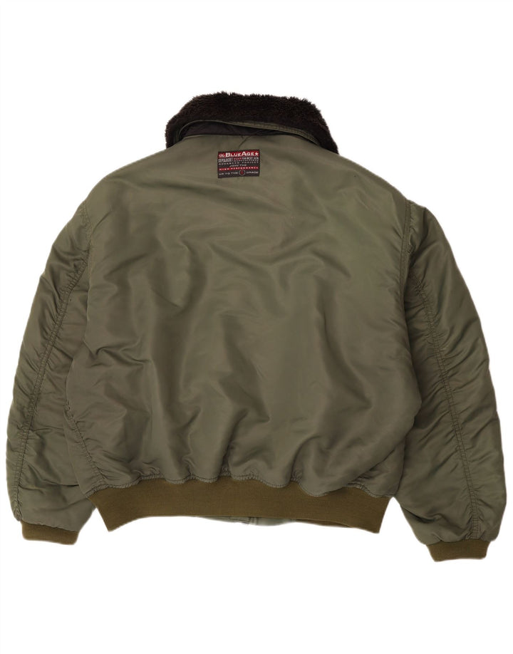 Carrera Ανδρικό μπουφάν UK 40 Large Khaki Colourblock Polyamide