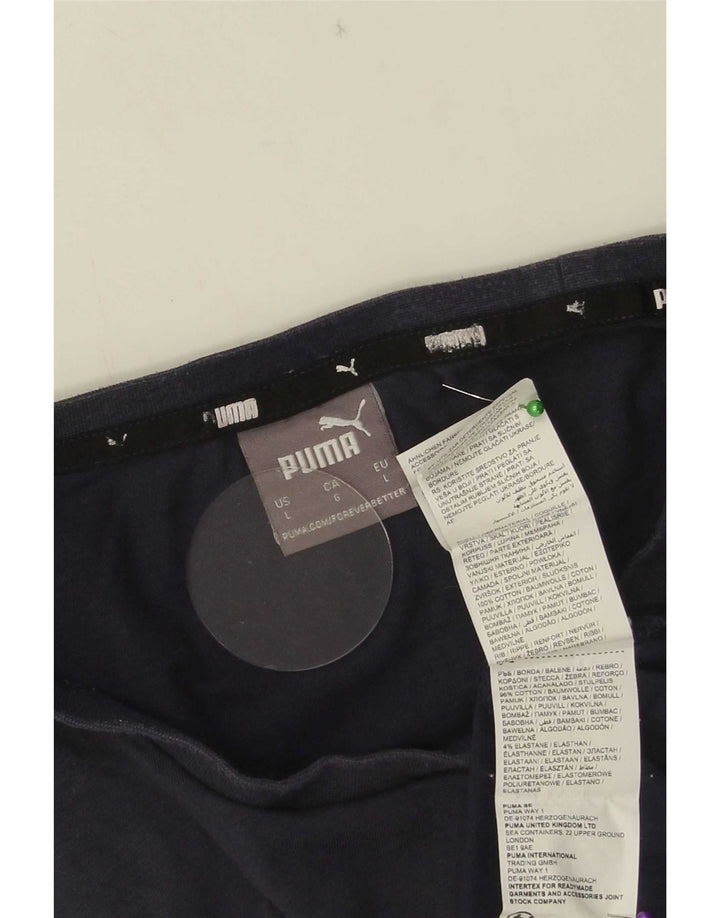 Ανδρικό T-Shirt Puma Top Large Navy Blue από βαμβάκι