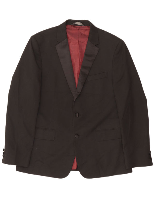Marks & Spencer Ανδρικό μπουφάν blazer UK 42 μεγάλο μαύρο πολυεστέρα