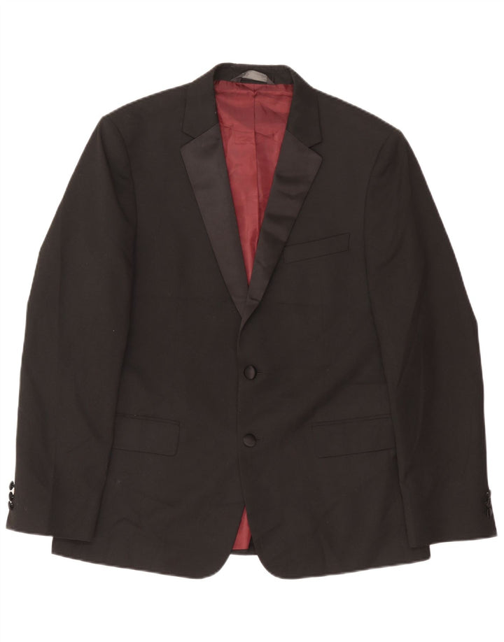 Marks & Spencer Ανδρικό μπουφάν blazer UK 42 μεγάλο μαύρο πολυεστέρα