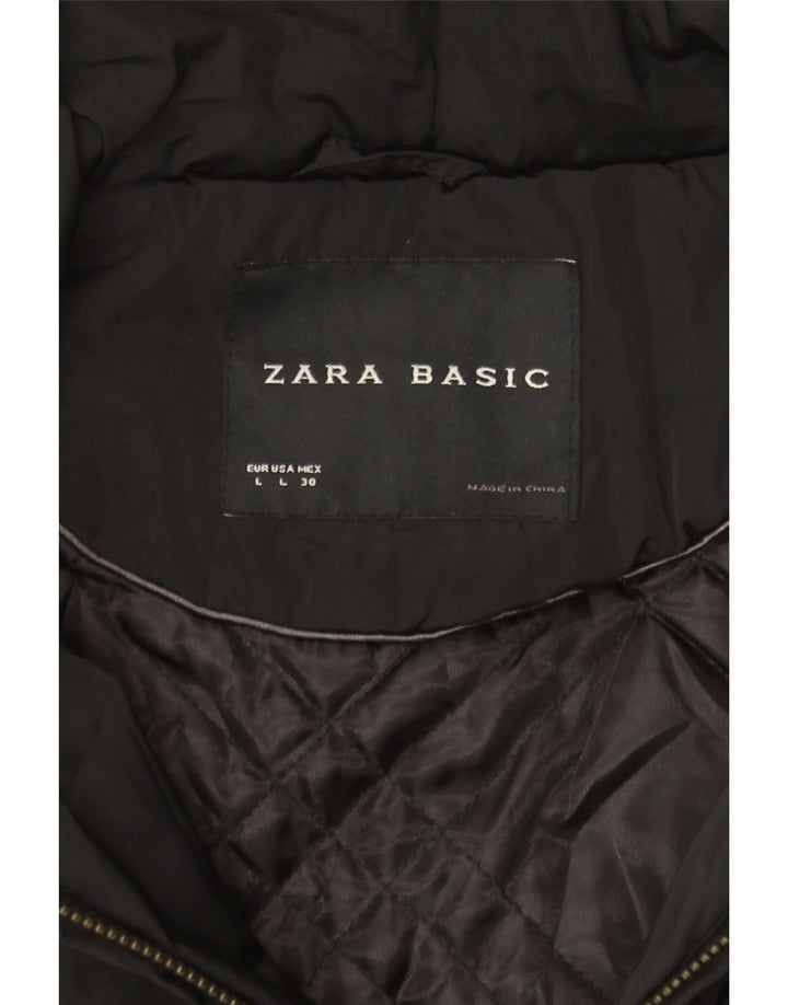 Zara Γυναικείο μπουφάν UK 14 Large Black