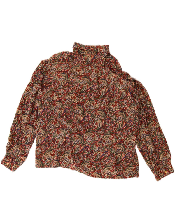 Andrea Mare Γυναικείο πουκάμισο Oversized Μπλούζα UK 16 Large πολύχρωμο Paisley