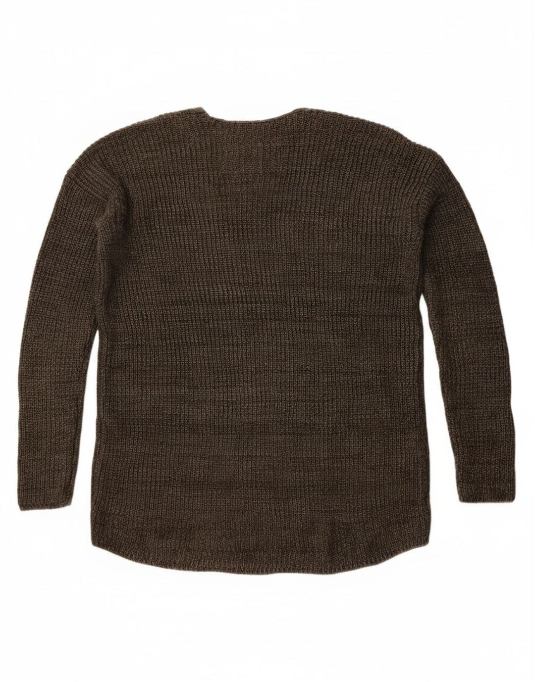 Superdry γυναικείο πουλόβερ μεγάλου μεγέθους V-λαιμόκοψη UK 6 XS Χακί βαμβακερό