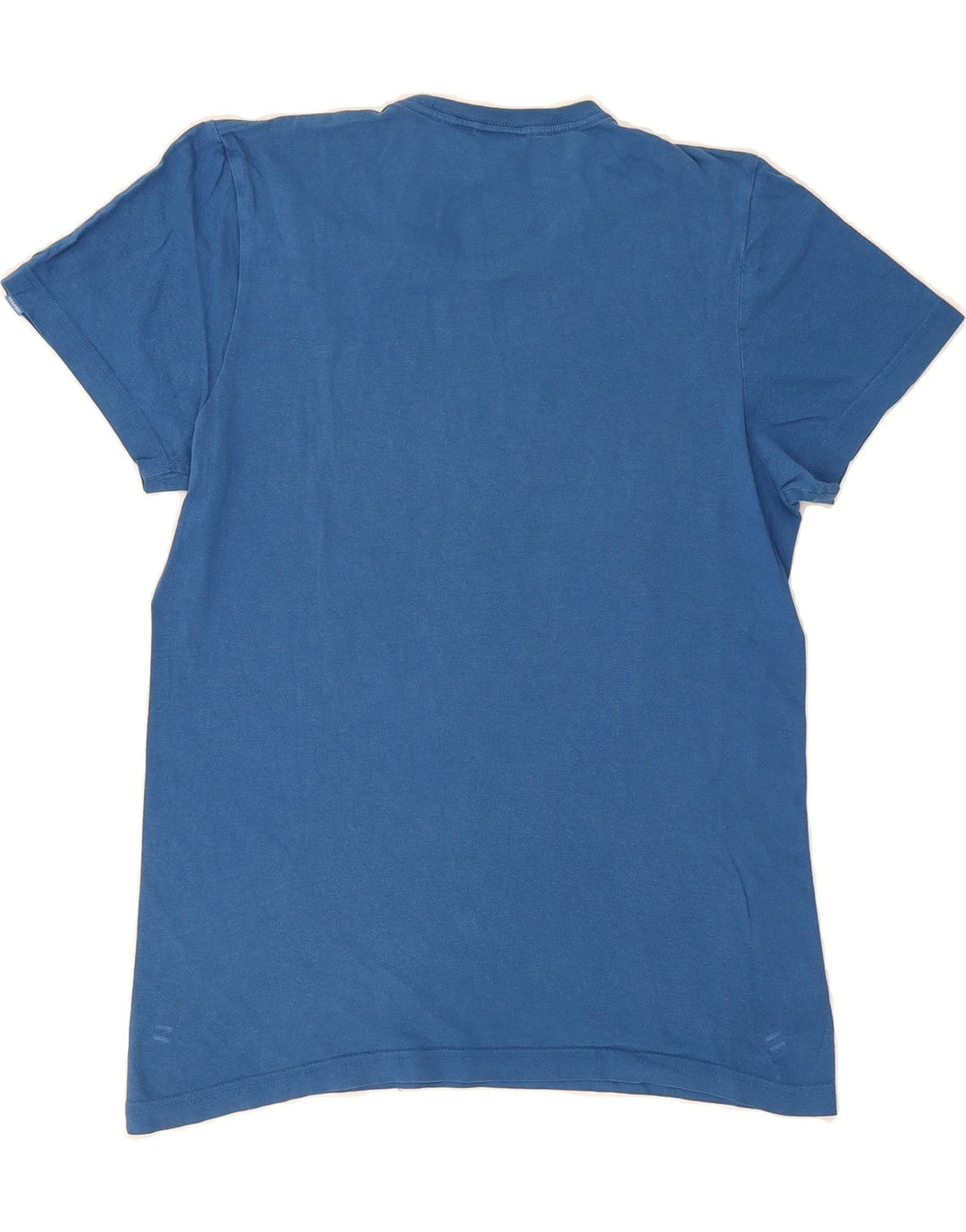 ADIDAS Mens Graphic T-Shirt Top Small Blue Cotton Vintage Adidas and Second-Hand Adidas from Messina Hembry 