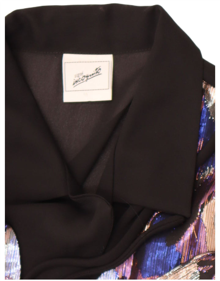 C&A Γυναικεία Relaxed Fit Μπλούζα με αφηρημένο σχέδιο UK 16 Large Black