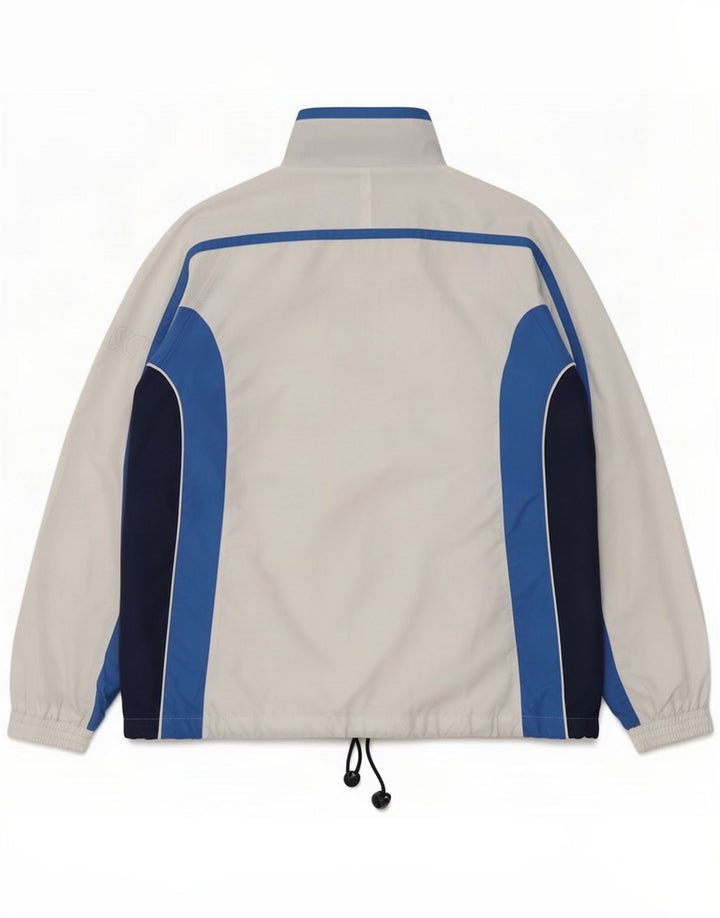 Ανδρική φόρμα Asics Top Jacket Large White Colorblock Polyester