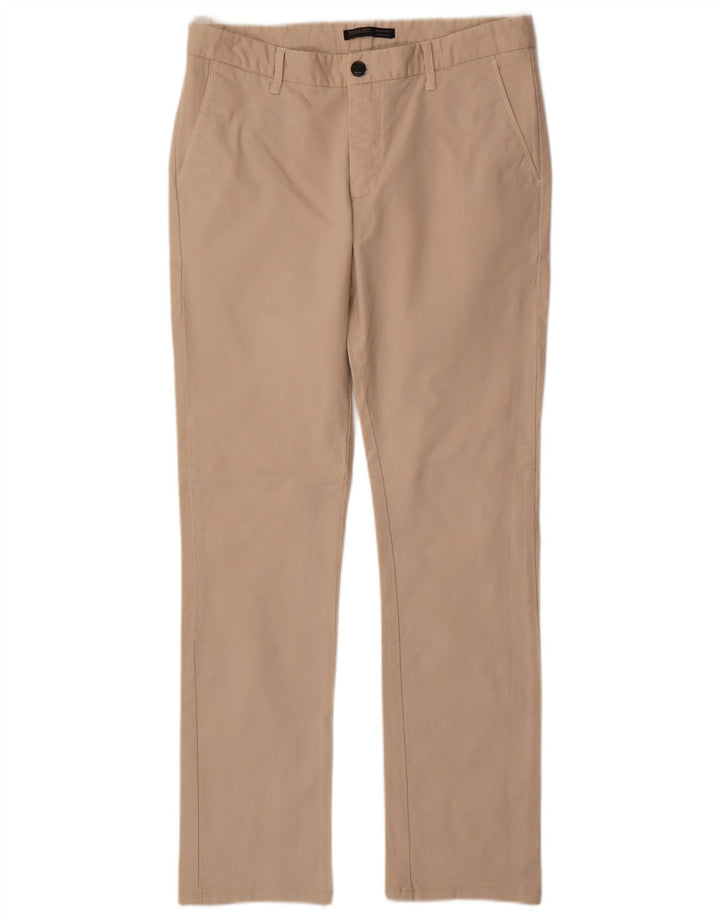 Zara Ανδρικό ίσιο παντελόνι Chino EU 42 Large W32 L31 Beige