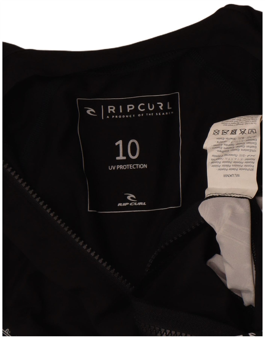Γυναικεία αθλητική φόρμα γραφικών Rip Curl Top Jacket UK 8 Small Black Colourblock
