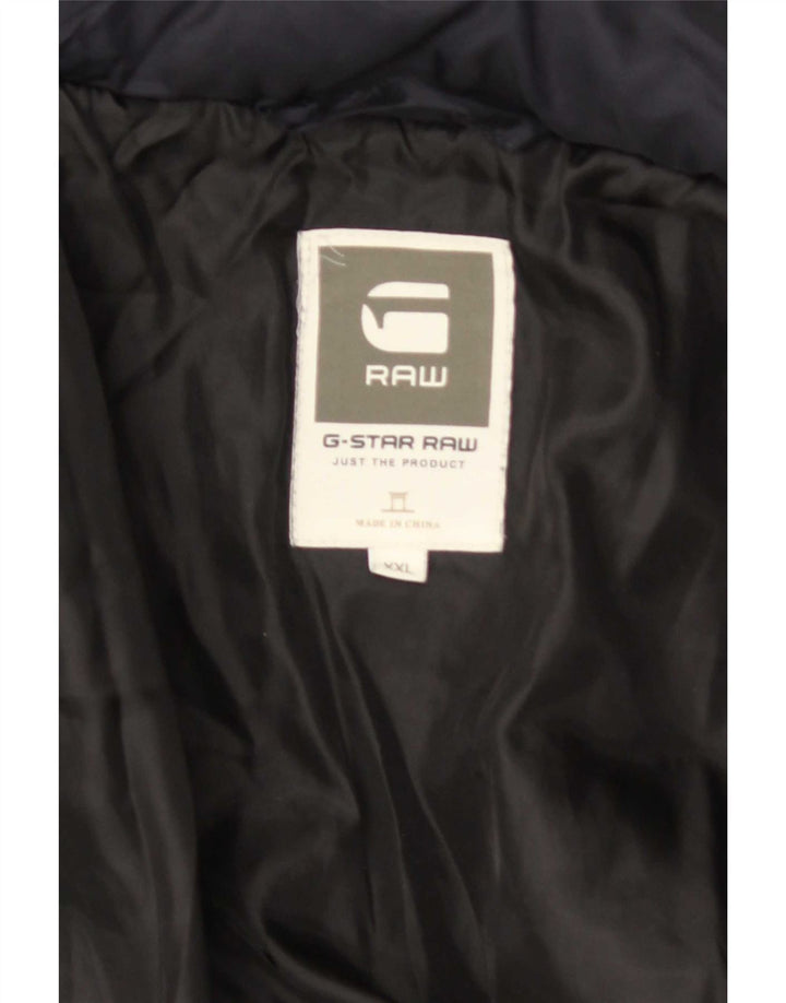 Ανδρικό μπουφάν με επένδυση G-Star UK 44 2XL Navy Blue Polyester