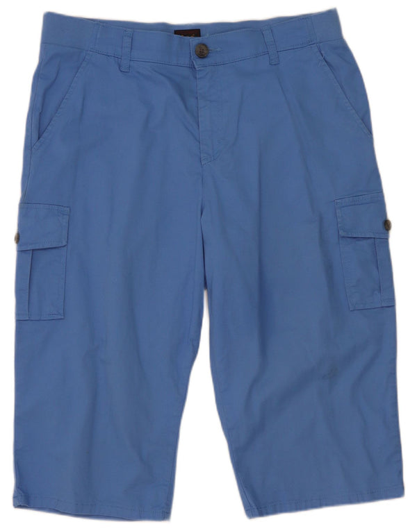 Lee Womens Cargo Σορτς Βερμούδα US 12 Large W32 Μπλε βαμβακερό