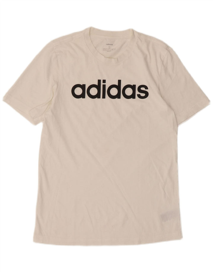 Ανδρικό γραφικό T-Shirt Adidas Top Μικρό λευκό βαμβακερό