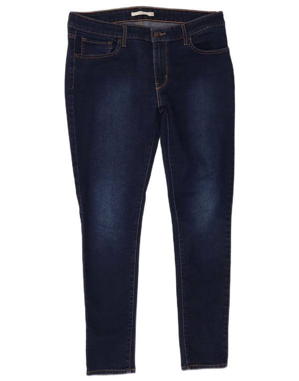 Levi's Womens 711 Skinny Jeans W32 L29 Navy Blue