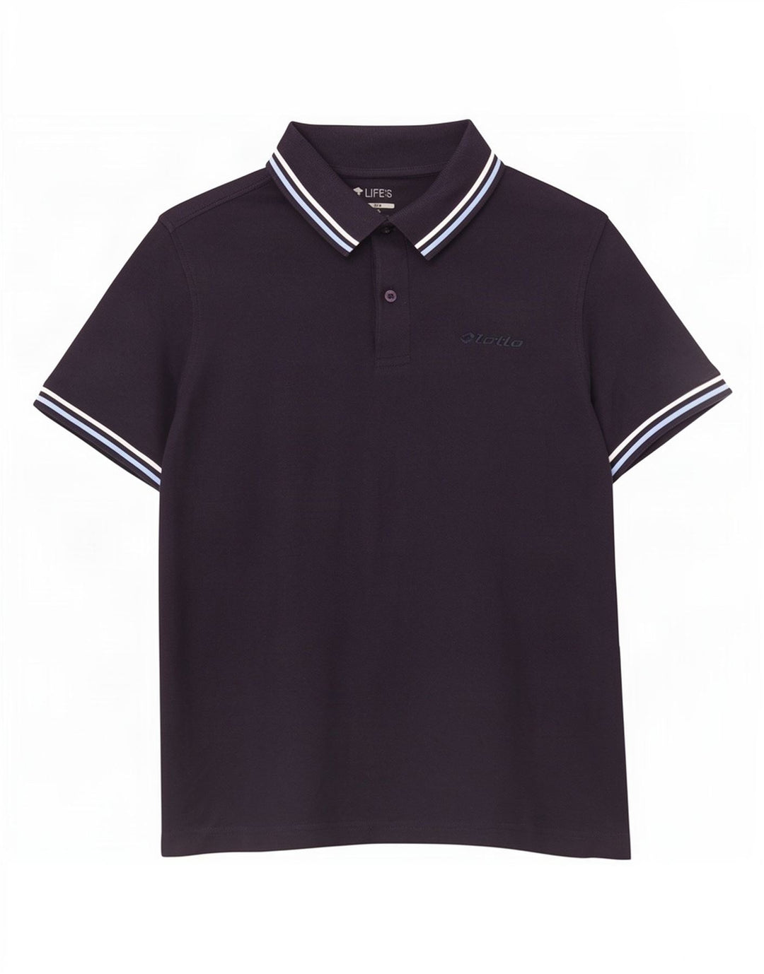 Lotto Ανδρικό πουκάμισο Polo Μικρό Navy Blue από βαμβάκι