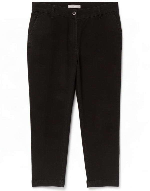 Marks & Spencer Γυναικείο ίσιο παντελόνι Chino UK 14 Large W34 L23 Μαύρο