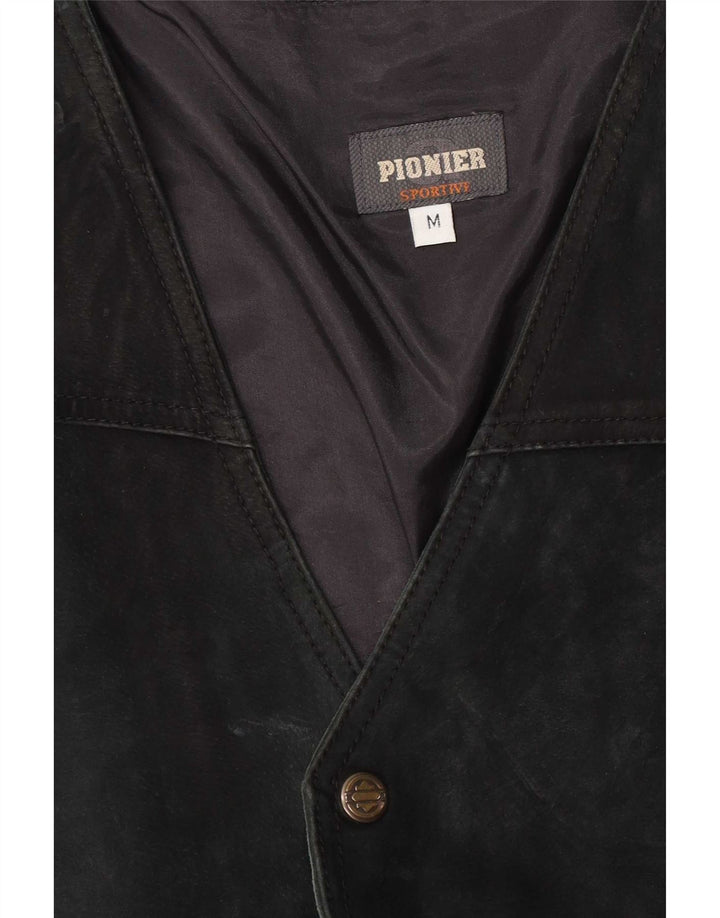 Ανδρικό γιλέκο Pionier Suede Μεσαίο Μαύρο
