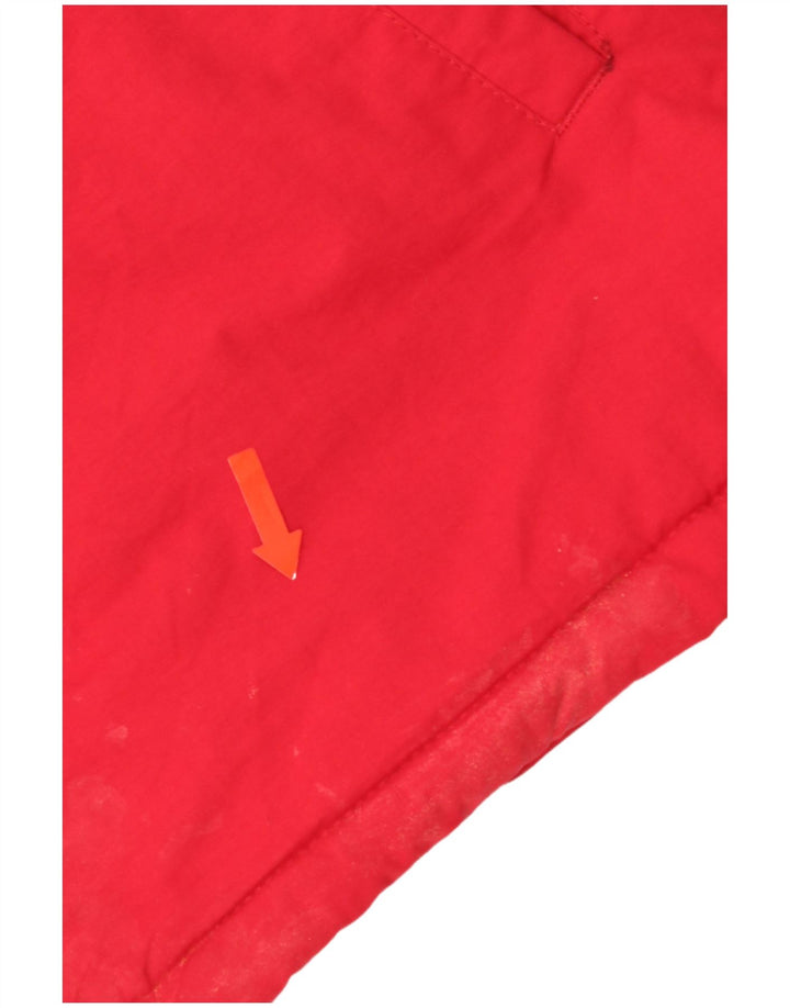 Superdry γυναικείο μπουφάν Parka με κουκούλα μεγάλου μεγέθους UK 10 Small Red Nylon