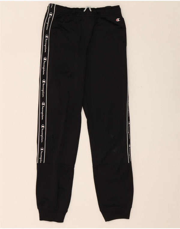 Παντελόνι αθλητικής φόρμας Champion Boys Graphic Joggers 11-12 ετών μεγάλο μαύρο
