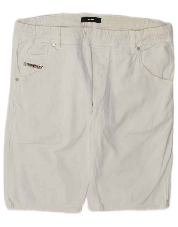 Diesel γυναικείο casual σορτς UK 14 Large W34 Λευκό