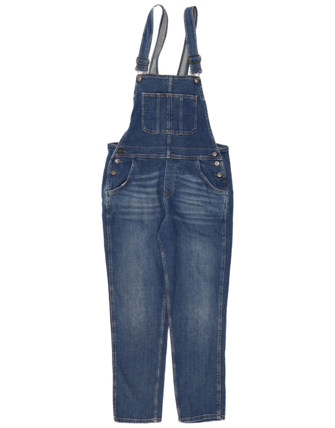 FAT FACE Γυναικεία Lewes Dungarees Jeans UK 12 Medium W34 L27 Blue Cotton