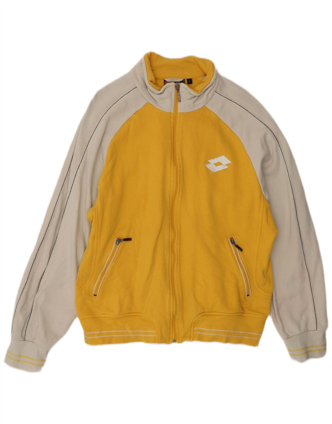 Γυναικεία αθλητική φόρμα LOTTO Top Jacket UK 16 Large Yellow Colourblock