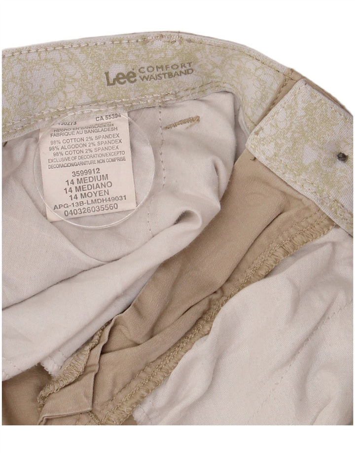 Lee Γυναικείο Σορτς Cargo US 14 XL W34 Μπεζ βαμβακερό
