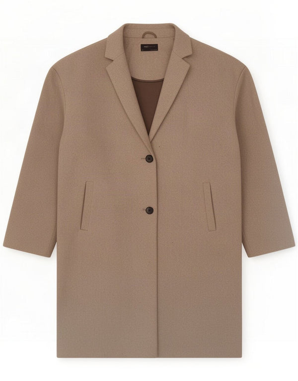 Marks & Spencer Γυναικείο Πανωφόρι UK 20 2XL Γκρι Πολυεστέρας