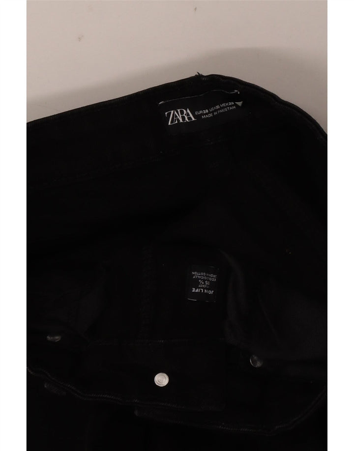 Zara Γυναικείο τζιν EU 38 Small W28 L26 Μαύρο βαμβακερό