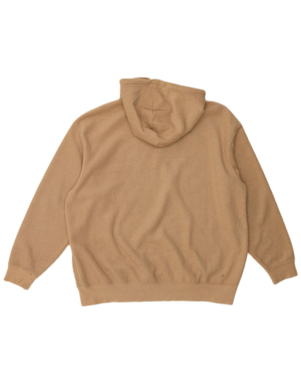 Nike Γυναικείο Fleece Oversized Hoodie Jumper UK 10 Small Beige Polyester