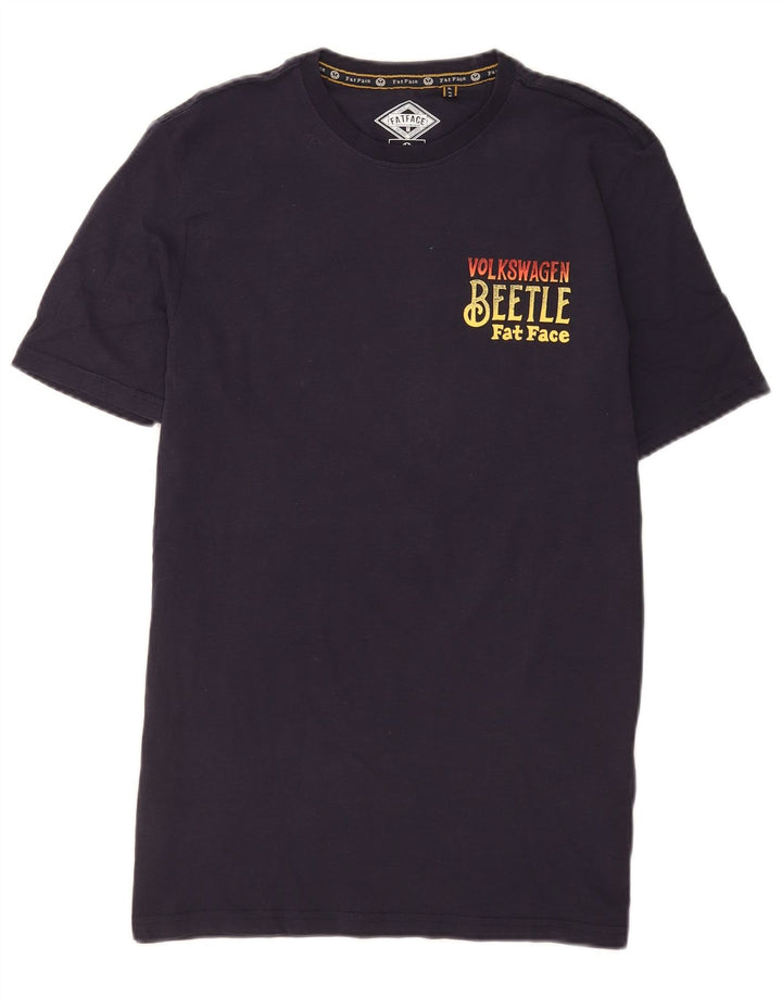 Ανδρικό γραφικό T-Shirt Fat Face Top από μεσαίο μπλε ναυτικό βαμβακερό