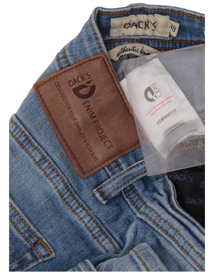 DACK'S Ανδρικό Slim Jeans IT 48 Medium W32 L31 Μπλε βαμβακερό