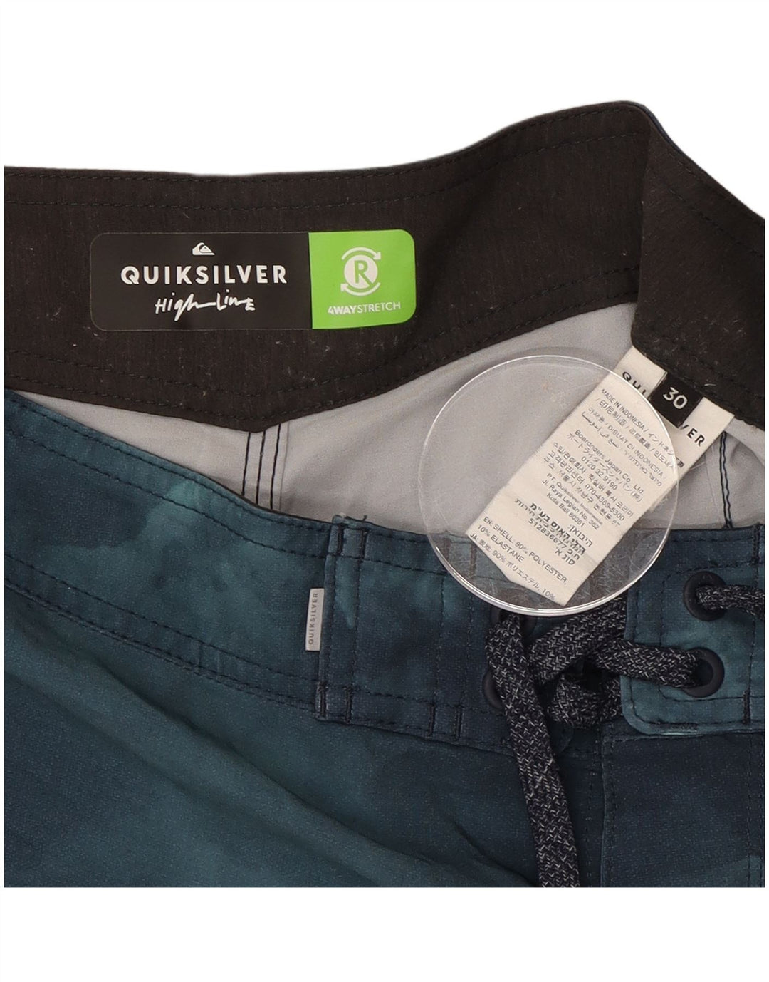 Ανδρικό σορτς κολύμβησης Quiksilver μεσαίο πολύχρωμο ριγέ πολυεστέρα