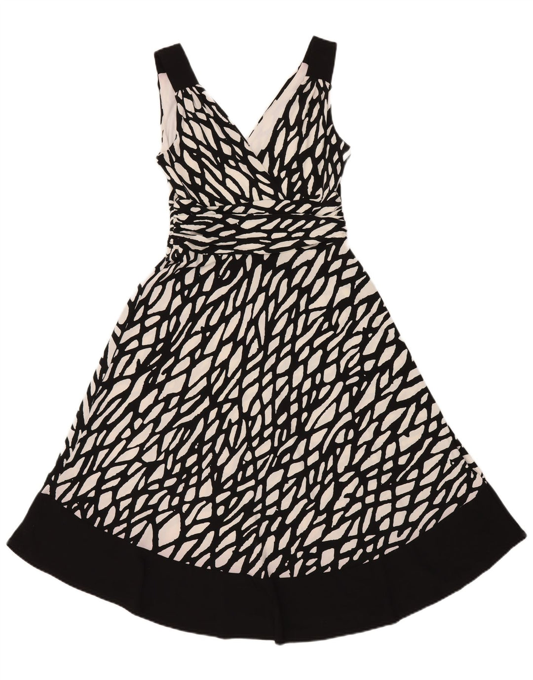 Principles Γυναικείο φόρεμα A-Line Abstract Pattern UK 12 Medium Black