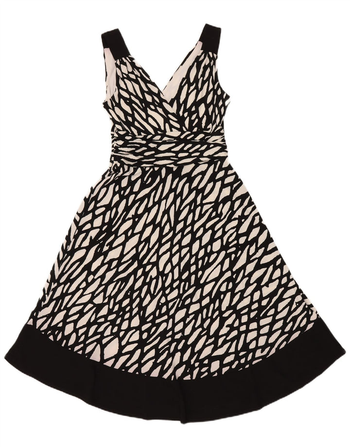 Principles Γυναικείο φόρεμα A-Line Abstract Pattern UK 12 Medium Black