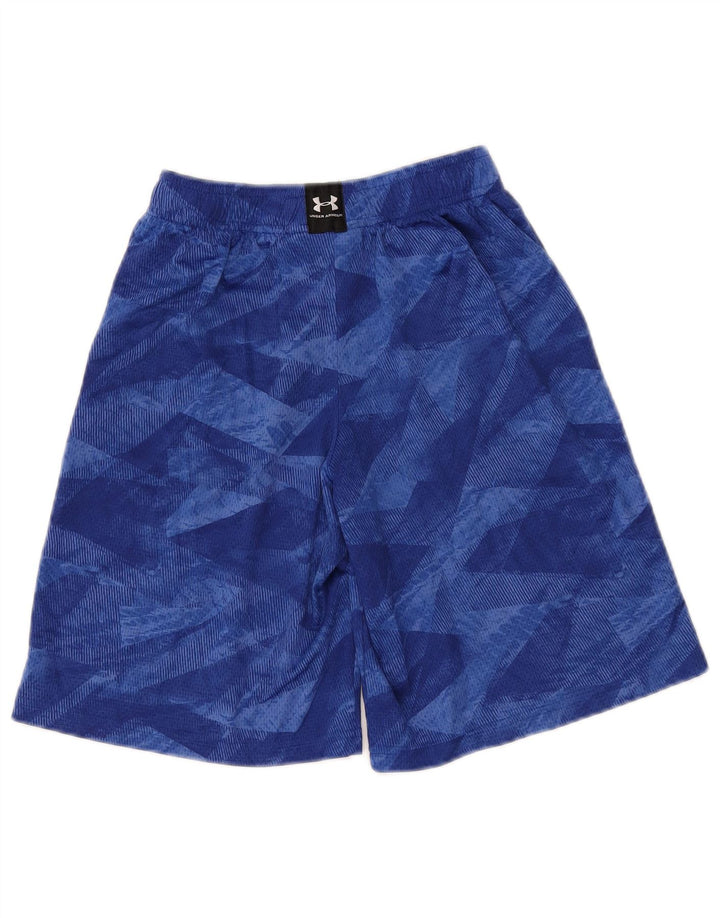 Under Armour Αγόρια Αθλητικά Σορτς 9-10 ετών Μεσαία Γεωμετρική Μπλε