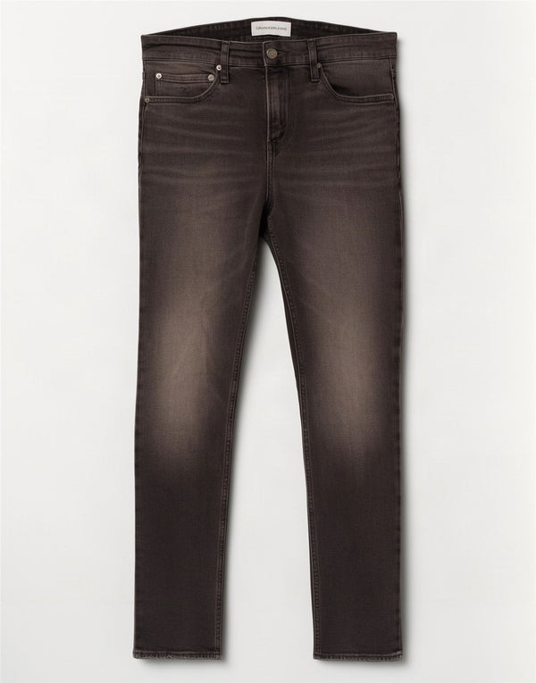 Calvin Klein Mens Skinny Jeans W33 L32 Grey Cotton