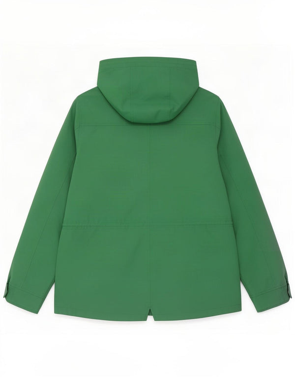 Crew Clothing Γυναικεία μπουφάν βροχής με κουκούλα UK 16 Large Green Polyester