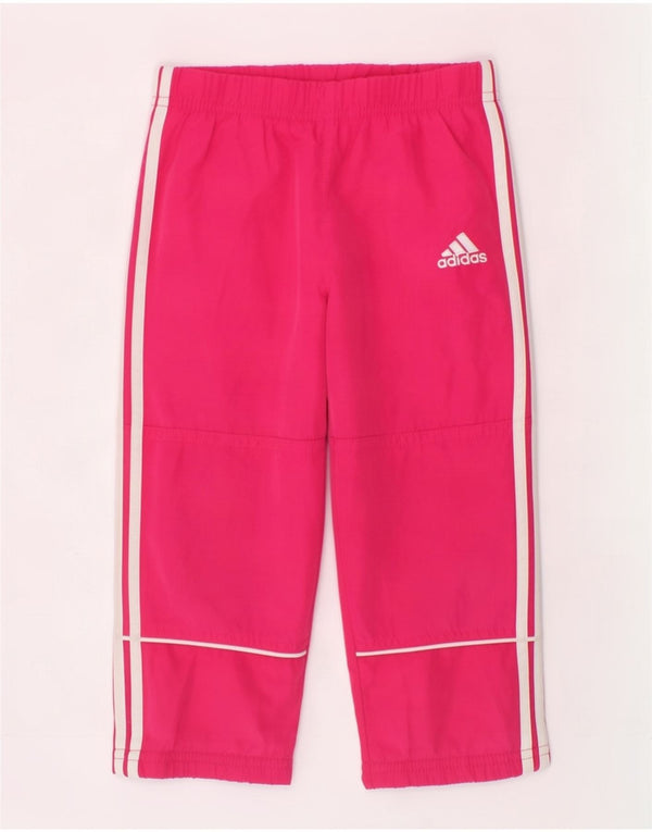 Παντελόνι αθλητικής φόρμας Adidas Baby Girls Joggers 18-24 μηνών ροζ πολυεστέρα