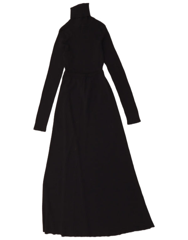 Γυναικείο μακρυμάνικο φόρεμα Zara UK 8 Small Black Viscose