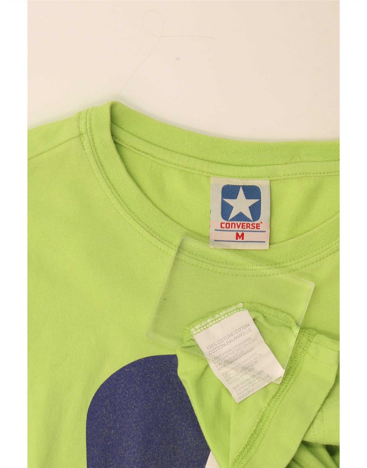 Ανδρικό γραφικό T-Shirt Converse Top Μεσαίο πράσινο βαμβακερό