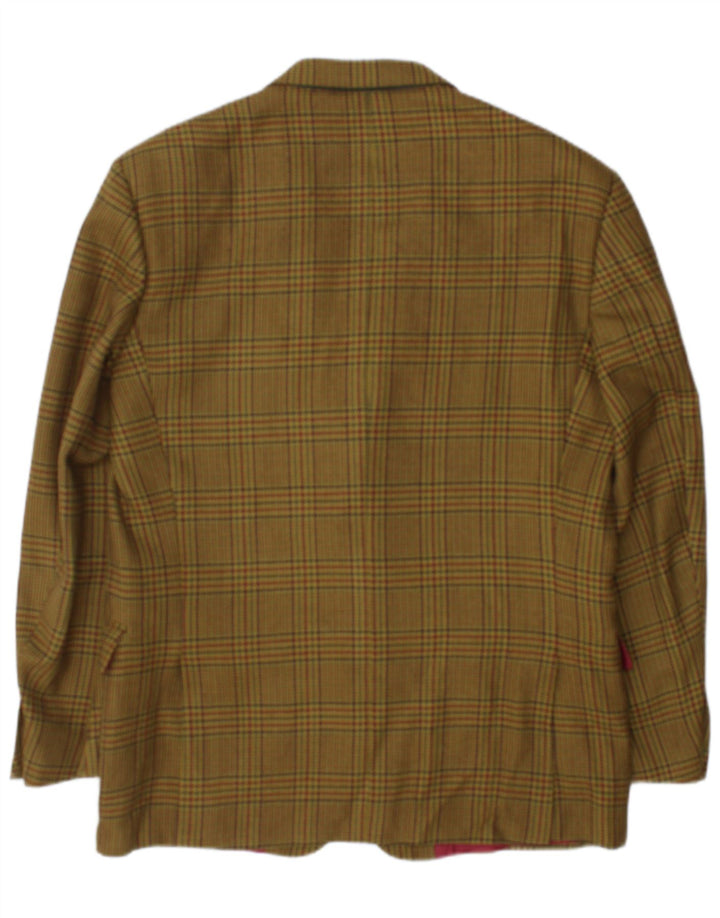 Brooksfield Ανδρικό σακάκι σακάκι με 2 κουμπιά UK 40 Large Khaki Check