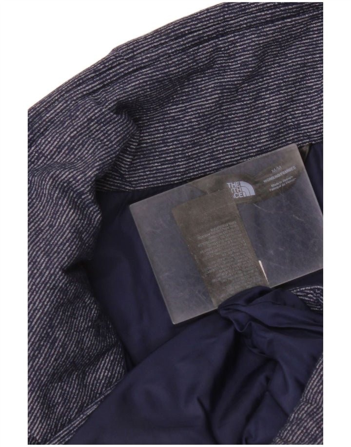 THE NORTH FACE Γυναικείο padded Gilet UK 14 Medium Navy Blue Pinstripe