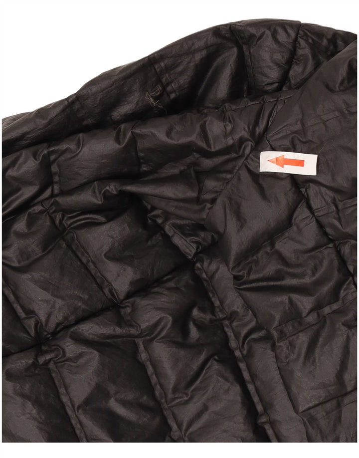 Γυναικείο μπουφάν με κουκούλα Adidas UK 8/10 Μικρό μαύρο πολυεστέρα